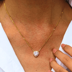 Best Heart Necklace, Mason & Madison Co. 2 Carat Diamond Gold Heart Necklace