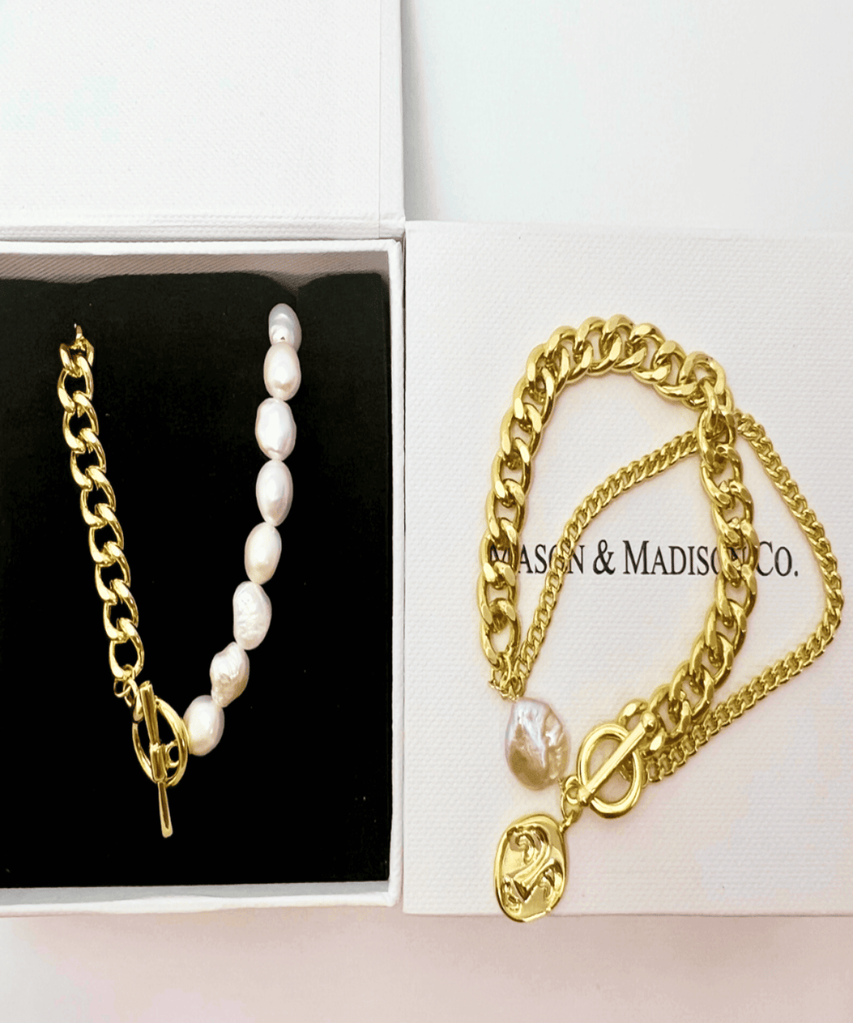 Best Pearl Chain Necklace Bracelet Set Gift Trends for Women | #1 Women’s BEST Trending Trendy Pearl Gold Chain Necklace Bracelet Set Bundle Jewelry Gift Set on Sale for Women, Lady, Mother, Wife | 1# BEST Pearl Gold Chain Necklace Bracelet Jewelry Bundle Set Gift for Women | #1 Best Most Top Trendy Trending Aesthetic Yellow Gold Pearl Chain Necklace, Bracelet Jewelry Gift for Women, Mother, Wife, Ladies | Mason & Madison Co.