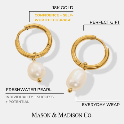 Best Pearl Drop Hoop Earrings Gift Trends for Women | #1 Women’s BEST Trending Trendy Gold Pearl Drop Hoop Earrings Jewelry Gift on Sale for Women, Lady, Mother, Wife | 1# BEST Gold Pearl Earrings Jewelry Gift for Women | #1 Best Most Top Trendy Trending Yellow Gold Pearl Drop Earrings Jewelry Gift for Women, Girls, Girlfriend, Mother, Wife, Daughter, Ladies | Mason & Madison Co.