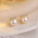 Best Pearl Earrings Diamond Stud Earrings for Women/Wife/Mom, Mason & Madison Co.