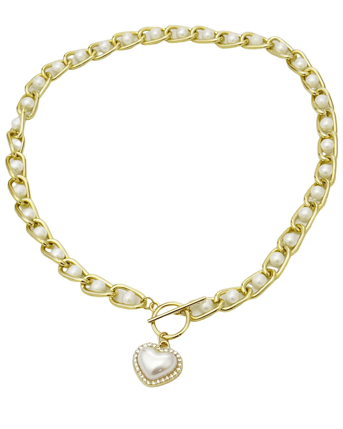 Best Pearl Heart Pendant Necklace 18k Women's | Tarnish-Free, Waterproof, Hypoallergenic, Sustainable, High Quality