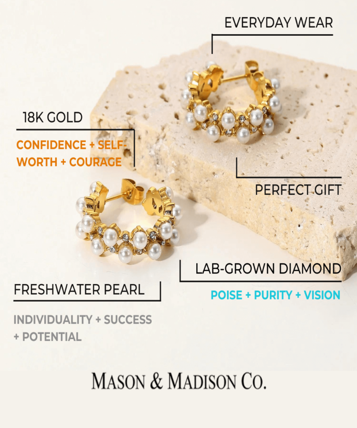 Best Pearl Hoop Earrings Gift Trends for Women | #1 Women’s BEST Trending Trendy Gold Pearl Diamond Hoop Earrings Jewelry Gift on Sale for Women, Lady, Mother, Wife | 1# BEST Women's Gold Pearl Diamond Hoop Earrings for Women, #1 Best Most Top Trendy Trending Gold Pearl Diamond C-Hoop Earrings Jewelry Gift for Women, Mother, Ladies, Mason & Madison Co.