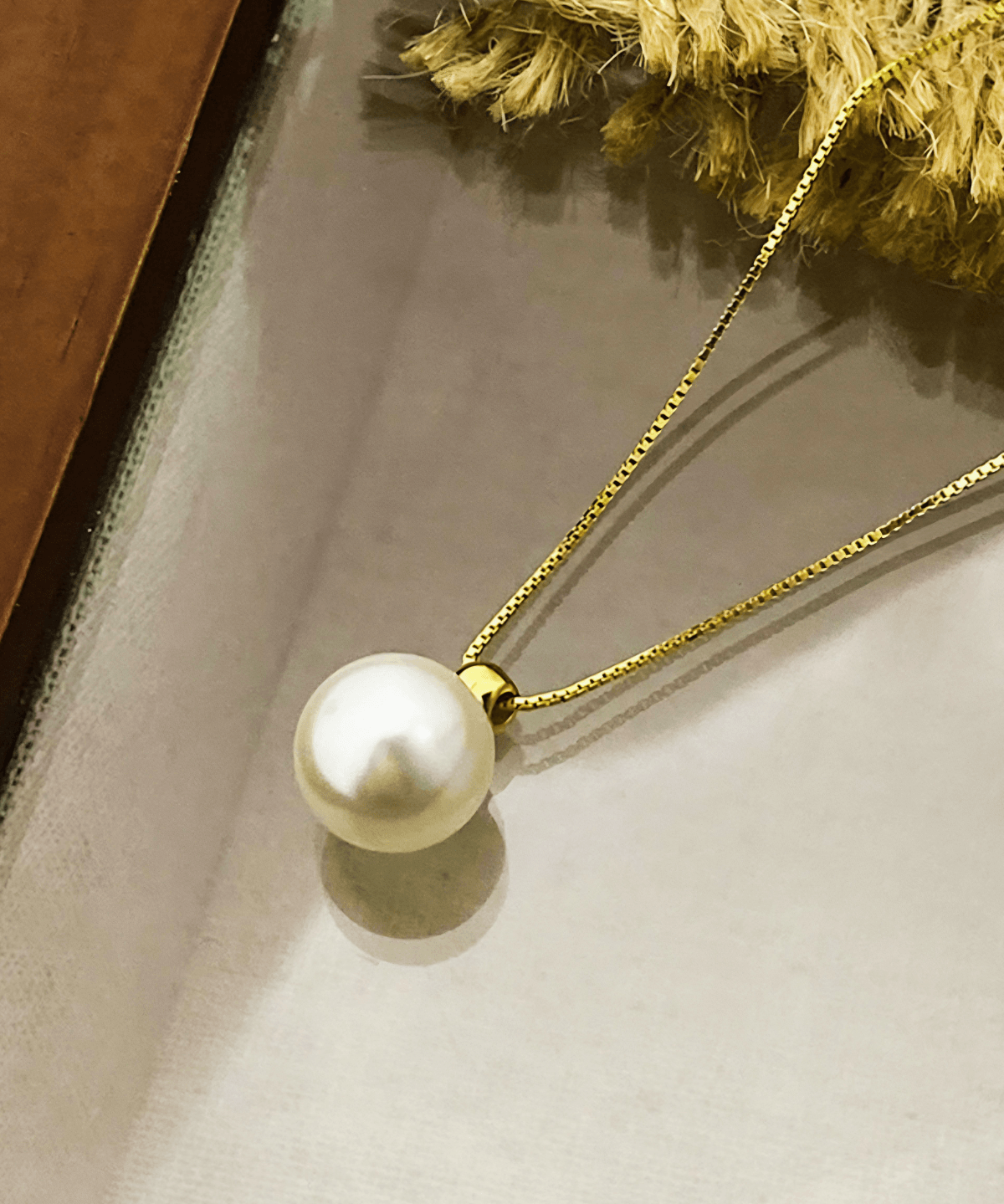 Best Pearl Necklace Women's Gift Pendant Gold Necklace