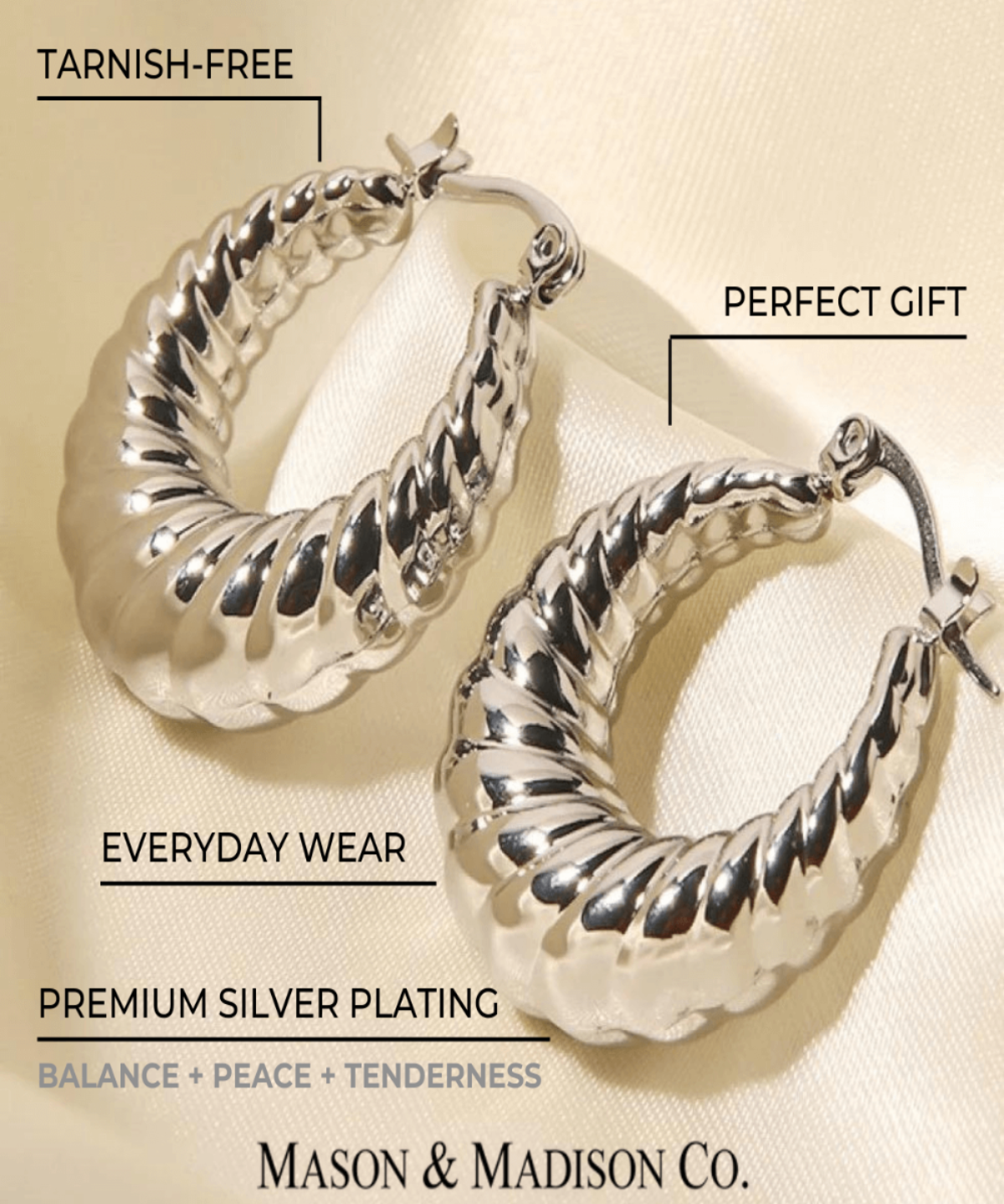 Best Silver Hoop Earrings Gift Trends for Women | #1 Women’s BEST Trending Trendy Silver Hoop Earrings Jewelry Gift on Sale for Women, Lady, Mother, Wife | #1 BEST Silver Hoop Earrings Jewelry Gift for Women | Trending Aesthetic Silver Earrings Jewelry Gift for Women, Girls, Girlfriend, Mother, Wife, Daughter | Mason & Madison Co.