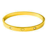 Best Trending Gold Bangle Bracelet Women’s, Birthday Wedding Gift Mom Wife Holiday, 18K Yellow Gold, Mason & Madison 
