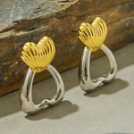 Best Gold Earrings Silver Heart Stud Earrings Women’s, Birthday Wedding Gift Mom Wife Holiday, 18K Yellow Gold, Mason & Madison