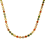 Gold Chain Necklace with Gemstone, Best Trending Trendy Gold Chain Necklace with Gemstone Gift for Women, Lady, Mother, Wife, Mason & Madison Co.