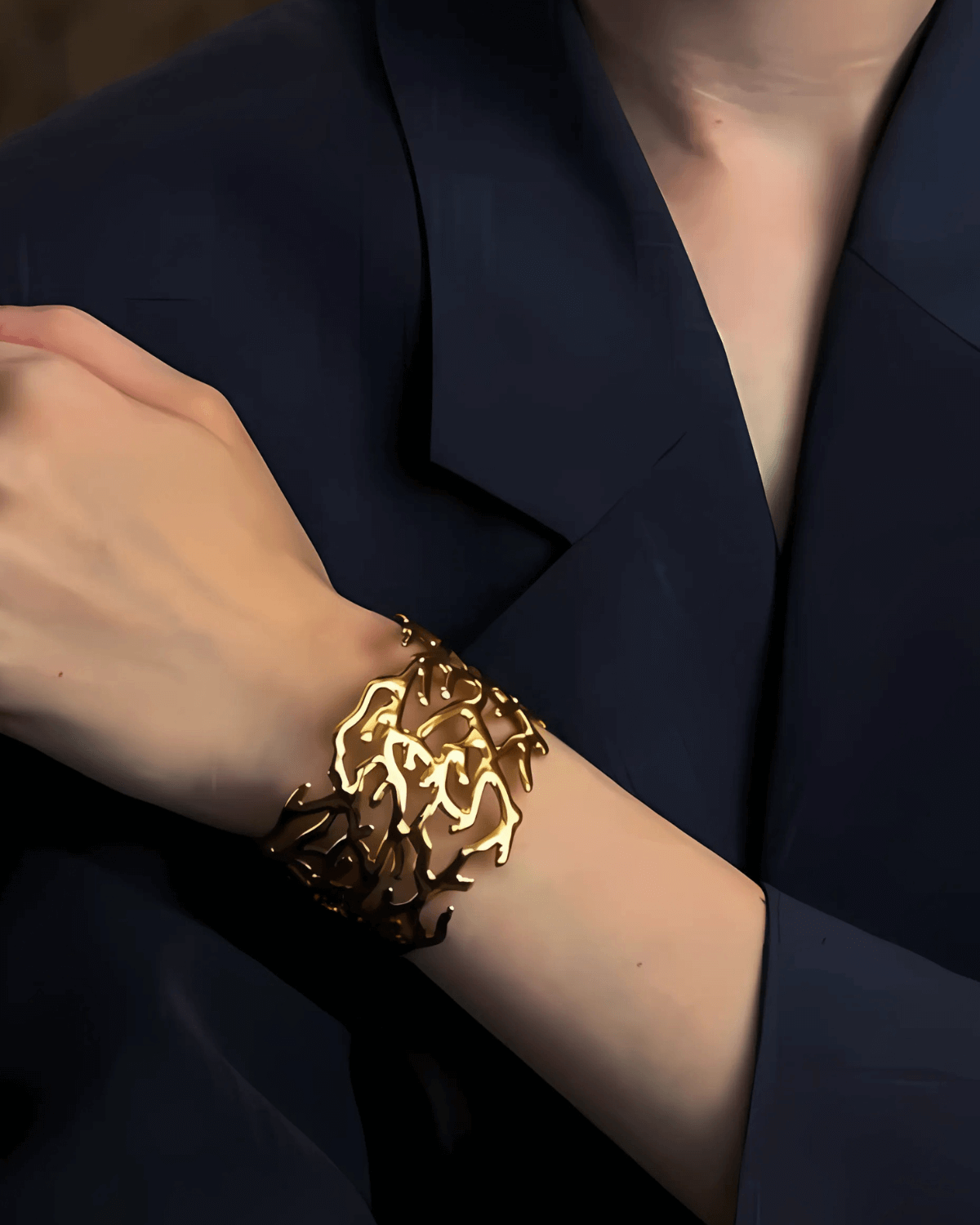 Gold Cuff Bangle Bracelet, Best Trending Trendy Gold Cuff Bangle Bracelet Gift for Women, Lady, Mother, Wife, Mason & Madison Co.