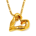 Gold Heart Necklace, Best Trending Trendy Gold Heart Necklace Gift for Women, Lady, Mother, Wife, Mason & Madison Co.