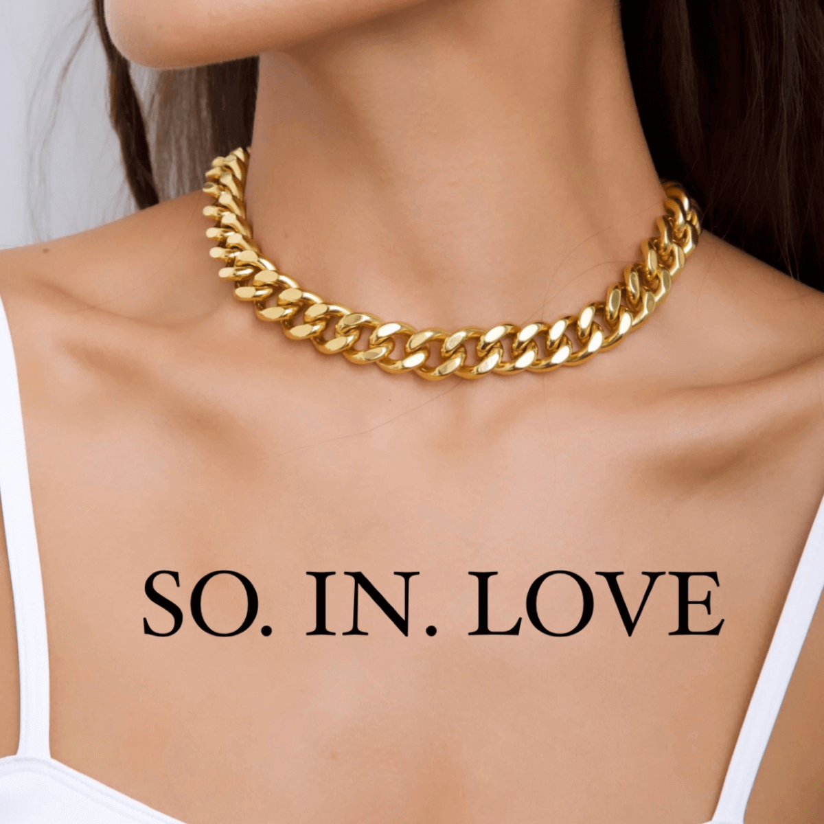 Best Gold Link Chain Necklace | Best Aesthetic Yellow Gold Graduated Link Necklace Chain Jewelry Gift for Women, Mother, Wife | Mason & Madison Co.