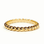Mason & Madison Co. 18K Gold Bead Ring 18k Women's | Tarnish-Free, Waterproof, Hypoallergenic, Sustainable, High Quality 