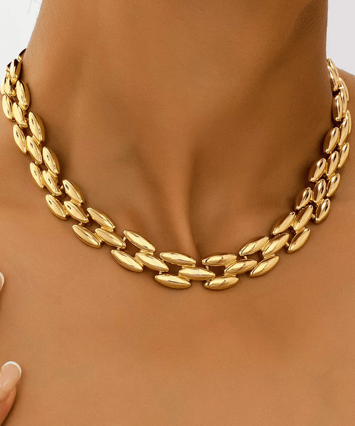 Mason & Madison Co. 18K Gold Chain Necklace Women's 18k | Tarnish-Free, Waterproof, Hypoallergenic, Sustainable, High Quality 