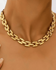Mason & Madison Co. 18K Gold Chain Necklace Women's 18k | Tarnish-Free, Waterproof, Hypoallergenic, Sustainable, High Quality 