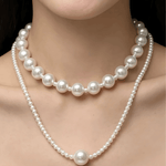 Mason & Madison Co. Pearl Layered Necklace Women's | Tarnish-Free, Waterproof, Hypoallergenic, Sustainable, High Quality 