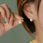 Pearl Earrings Diamond Stud Earrings for Women/Wife/Mom, Mason & Madison Co.