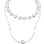 Pearl Layering Necklace Women's | Tarnish-Free, Waterproof, Hypoallergenic, Sustainable, High Quality 