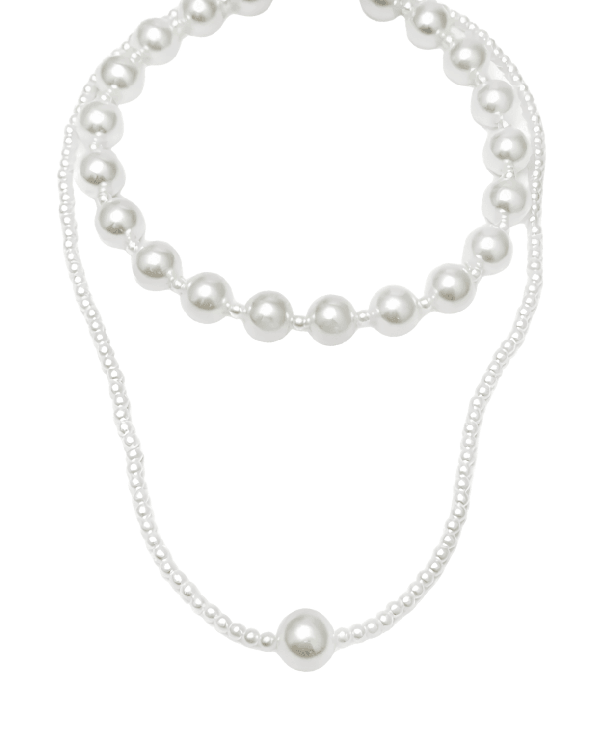 Pearl Layering Necklace Women's | Tarnish-Free, Waterproof, Hypoallergenic, Sustainable, High Quality 