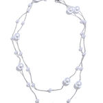 Pearl Long Chain Necklace, Best Trending Trendy Pearl Long Chain Necklace Gift for Women, Lady, Mother, Wife, Mason & Madison Co.