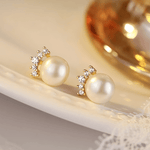 Pearl Stud Earrings for Women/Wife/Mom, Mason & Madison Co.