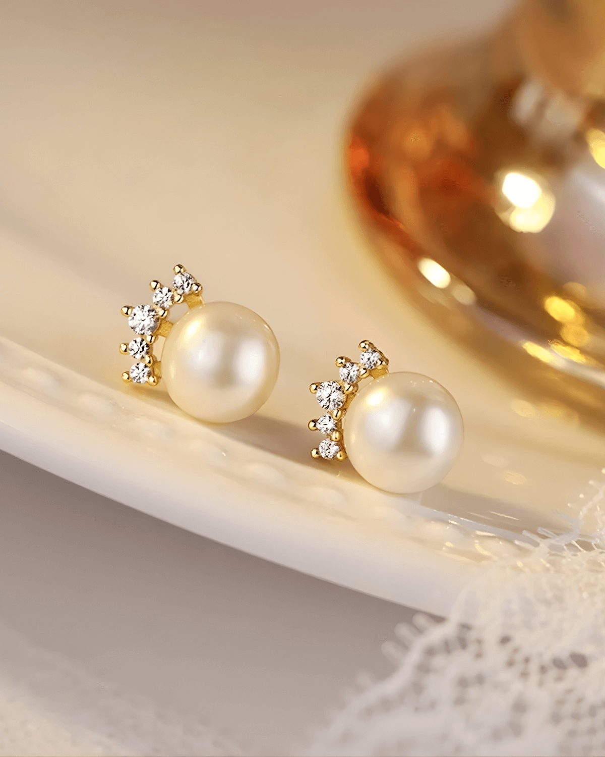 Pearl Stud Earrings for Women/Wife/Mom, Mason & Madison Co.