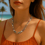 Silver Chunky Chain Necklace, Best Trending Trendy Silver Chunky Chain Necklace Gift for Women, Lady, Mother, Wife, Mason & Madison Co.