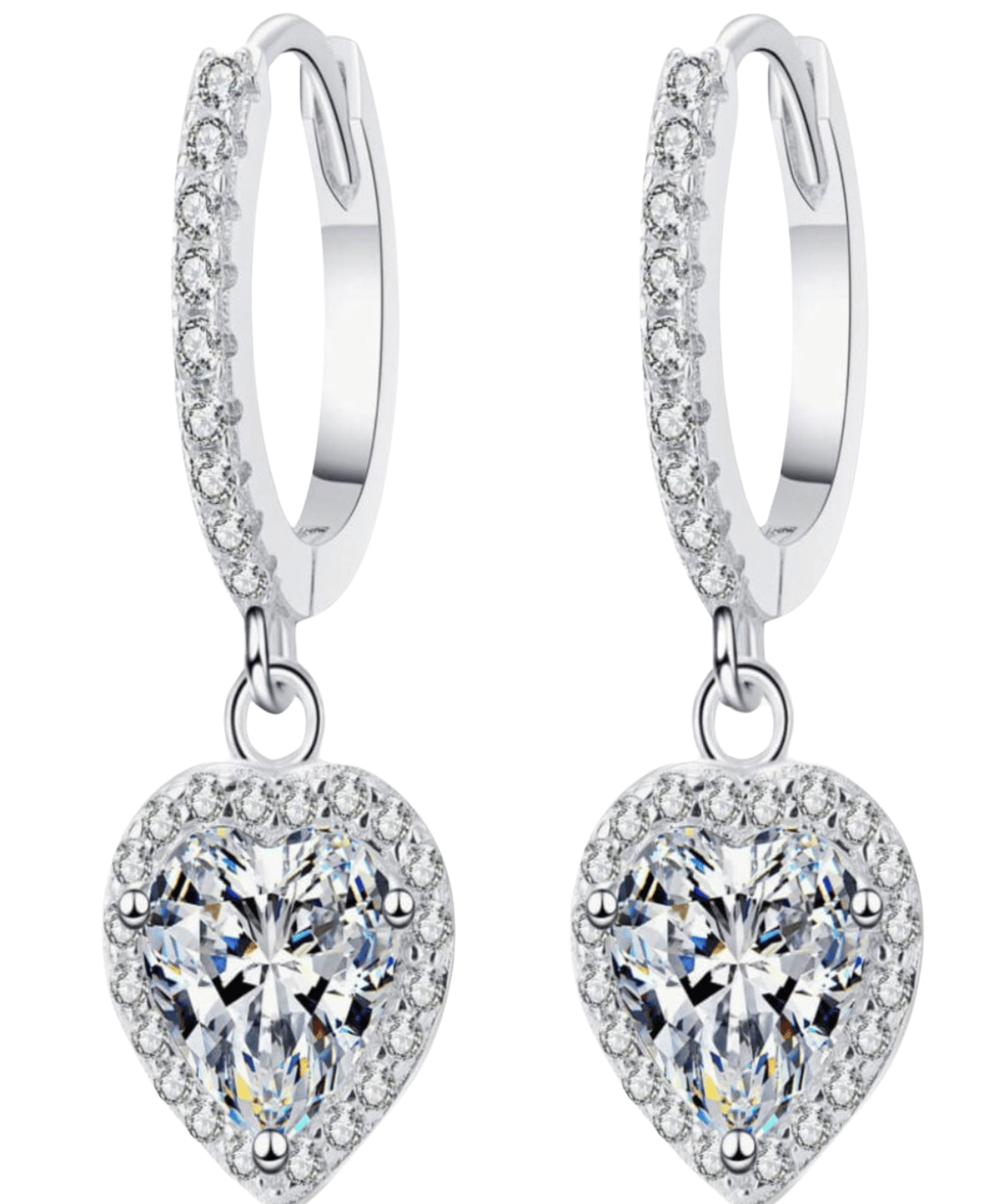 1ct Diamond Heart Earrings Women’s Best Trending Gift for Lady Girl Mother Wife,Birthday Travel Vacation Bridal Wedding Party Daily Office Work School,Spring Summer Fall Winter Holiday Sale,Mason & Madison Co.