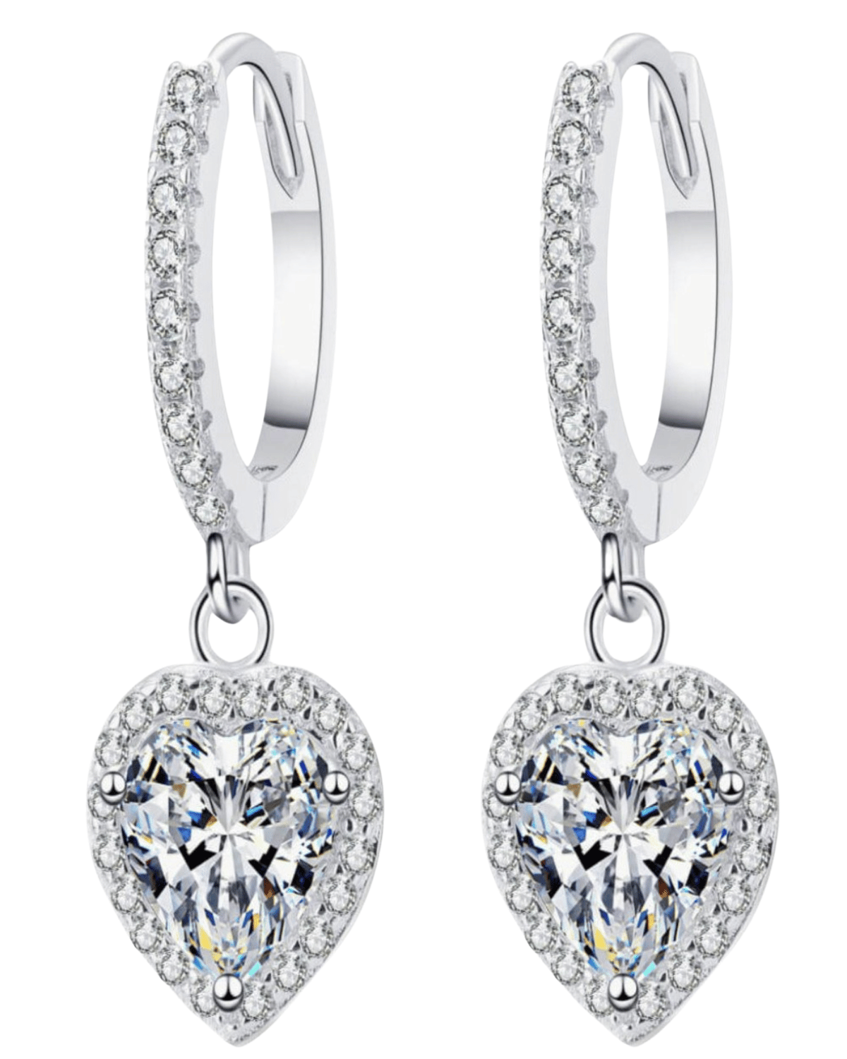 1ct Diamond Heart Earrings Women’s Best Trending Gift for Lady Girl Mother Wife,Birthday Travel Vacation Bridal Wedding Party Daily Office Work School,Spring Summer Fall Winter Holiday Sale,Mason & Madison Co.