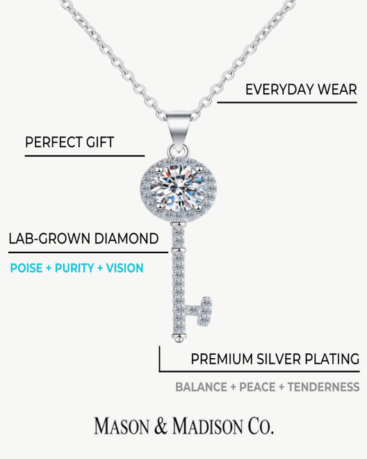 Gemstar USA Sterling Silver Heart Solitaire Necklace & Earrings Set With Genuine/Created Gemstone - Birthstone Jewelry For Women