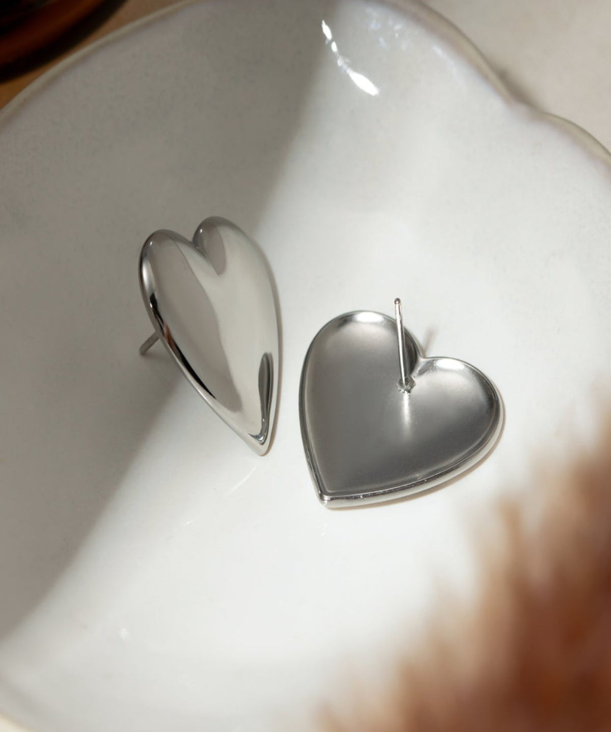 Silver Heart Stud Earrings Women’s Best Trending Gift for Lady Girl Mother Wife,Birthday Travel Vacation Bridal Wedding Party Daily Office Work School,Spring Summer Fall Winter Holiday Sale,Mason & Madison Co.