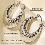 Silver Hoop Earrings Women’s Best Trending Gift for Lady Girl Mother Wife,Birthday Travel Vacation Bridal Wedding Party Daily Office Work School,Spring Summer Fall Winter Holiday Sale,Mason & Madison Co.