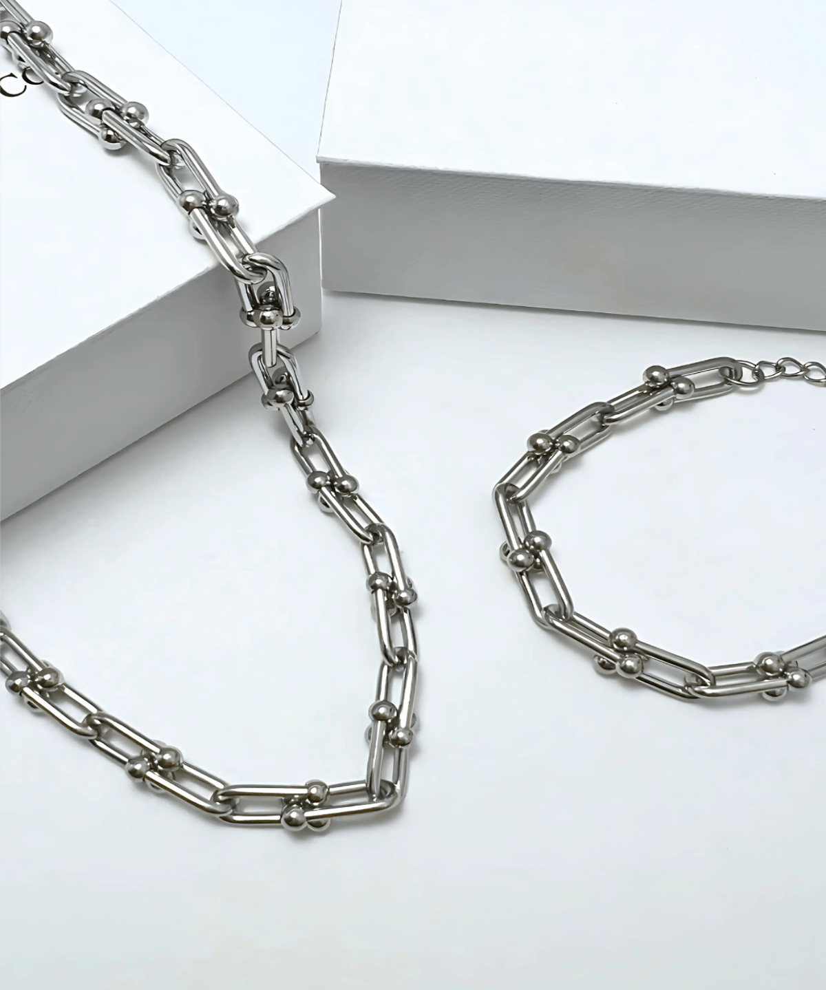 Top 1 Silver Chain Necklace Bracelet, Best Trending Silver Chain Necklace Bracelet Gift for Women, Lady, Mother, Wife, Mason & Madison Co.