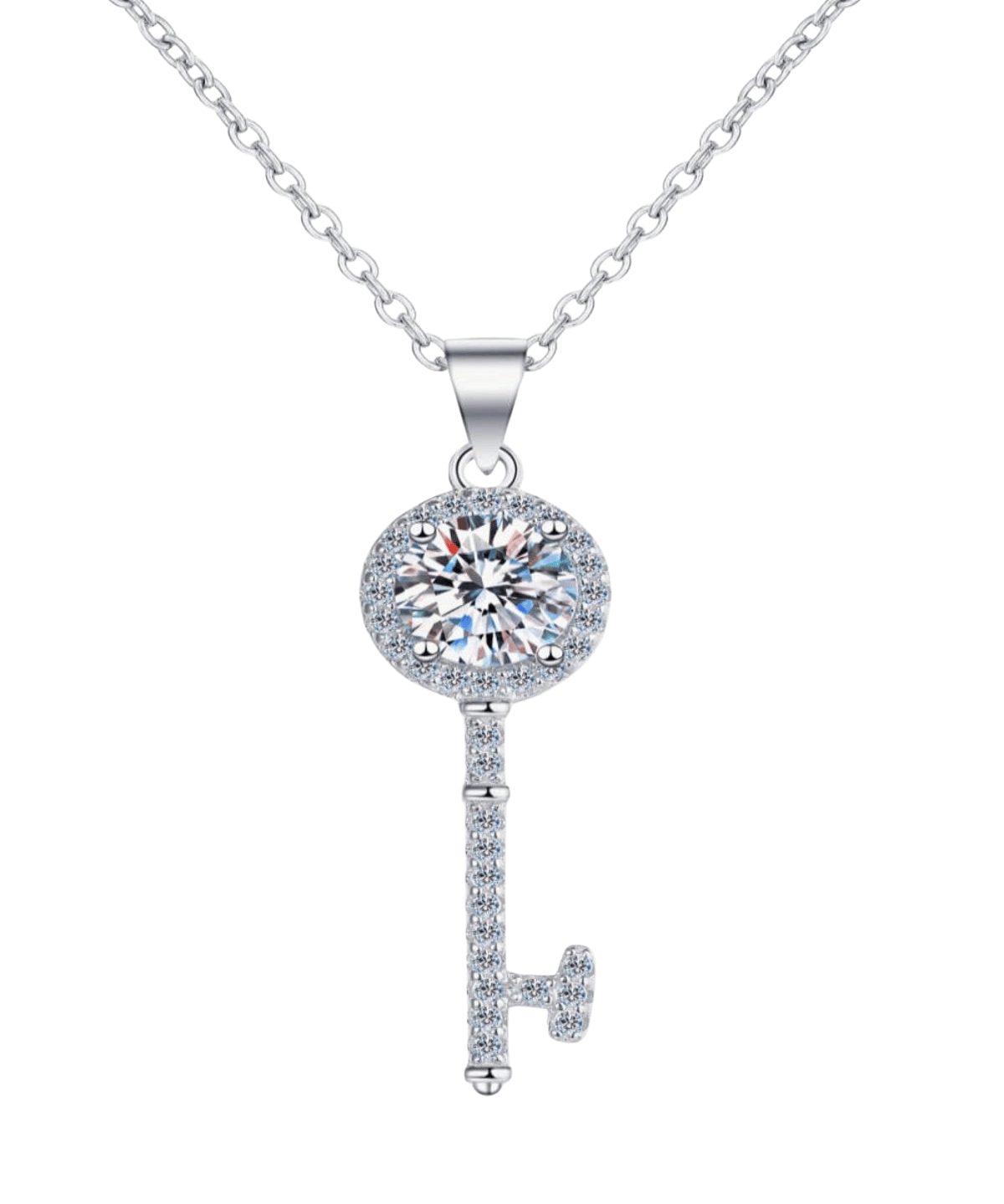 1ct Diamond Necklace Women's, Best Trending Trendy Diamond Necklace Gift for Women, Lady, Mother, Wife. 