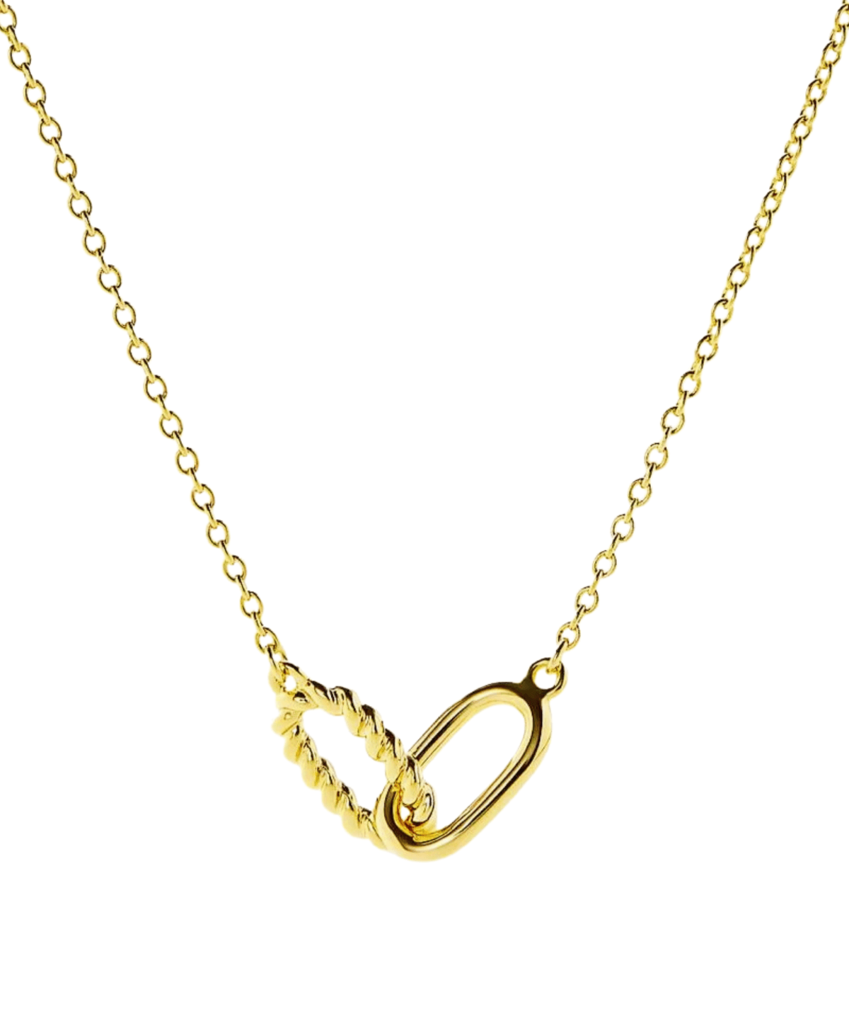 Top Gold Link Pendant Necklace Women's Gift