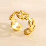 Top Gold Ring 18K Women's Gift for Birthday for Her/Mom/Wife