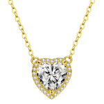 Top Heart Necklace, Mason & Madison Co. 2 Carat Diamond Gold Heart Necklace