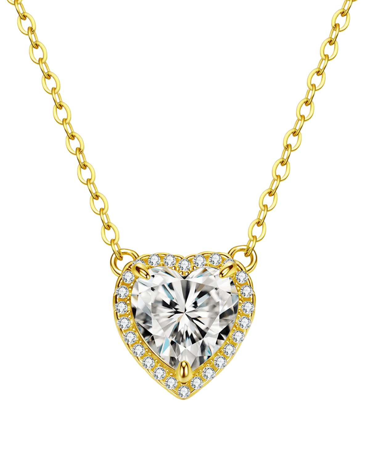 Top Heart Necklace, Mason & Madison Co. 2 Carat Diamond Gold Heart Necklace