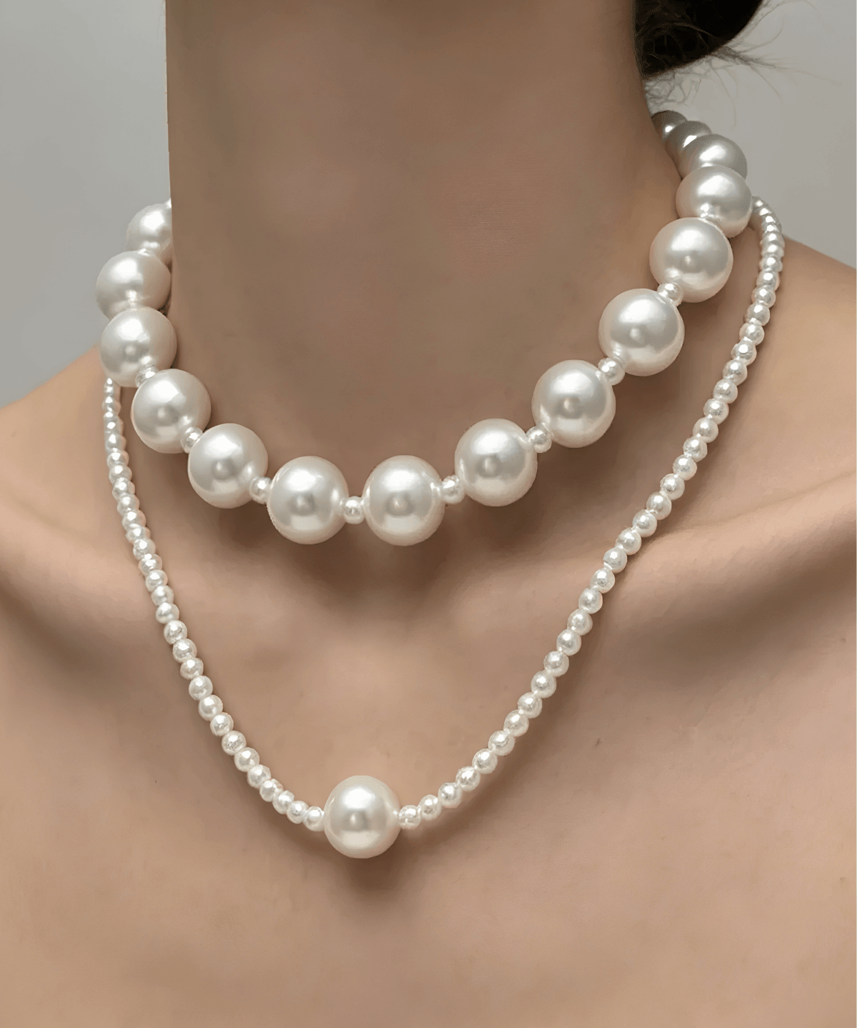 Top Pearl Layered Necklace Women's | Tarnish-Free, Waterproof, Hypoallergenic, Sustainable, High Quality 