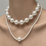Top Pearl Layered Necklace Women's | Tarnish-Free, Waterproof, Hypoallergenic, Sustainable, High Quality 