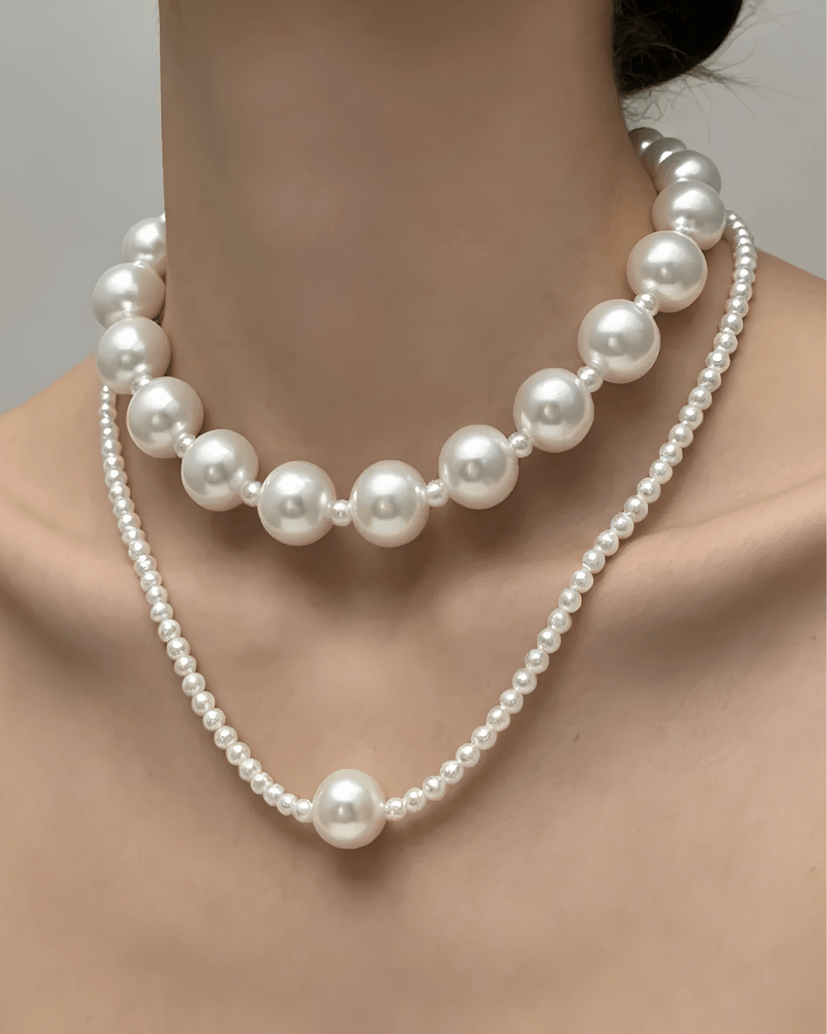 Top Pearl Layered Necklace Women's | Tarnish-Free, Waterproof, Hypoallergenic, Sustainable, High Quality 