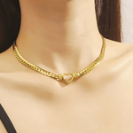 Trending Gold Chain Necklace Women's 18K Yellow Gold Chain Heart Necklace Women’s Best Trending Gift for Lady Girl Mother Wife,Birthday Travel Vacation Bridal Wedding Party Daily Office Work School,Spring Summer Fall Winter Holiday Sale,Mason & Madison Co.