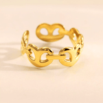 Trending Gold Ring 18K Women's Gift for Birthday for Her/Mom/Wife