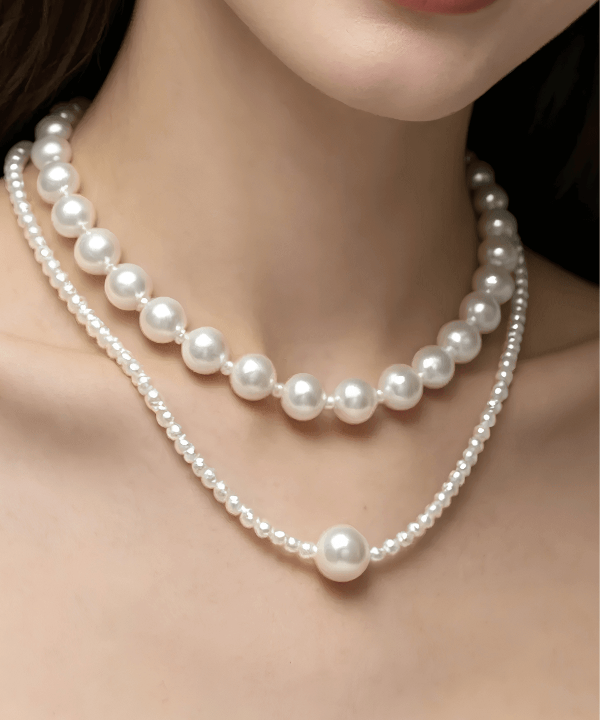 Trending Pearl Layered Necklace Women's | Tarnish-Free, Waterproof, Hypoallergenic, Sustainable, High Quality 