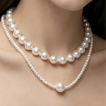 Trending Pearl Layered Necklace Women's | Tarnish-Free, Waterproof, Hypoallergenic, Sustainable, High Quality 