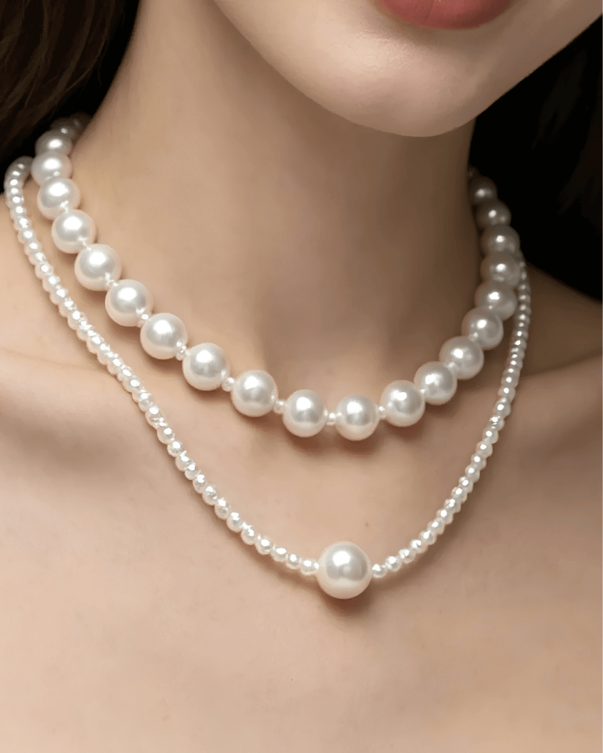 Trending Pearl Layered Necklace Women's | Tarnish-Free, Waterproof, Hypoallergenic, Sustainable, High Quality 