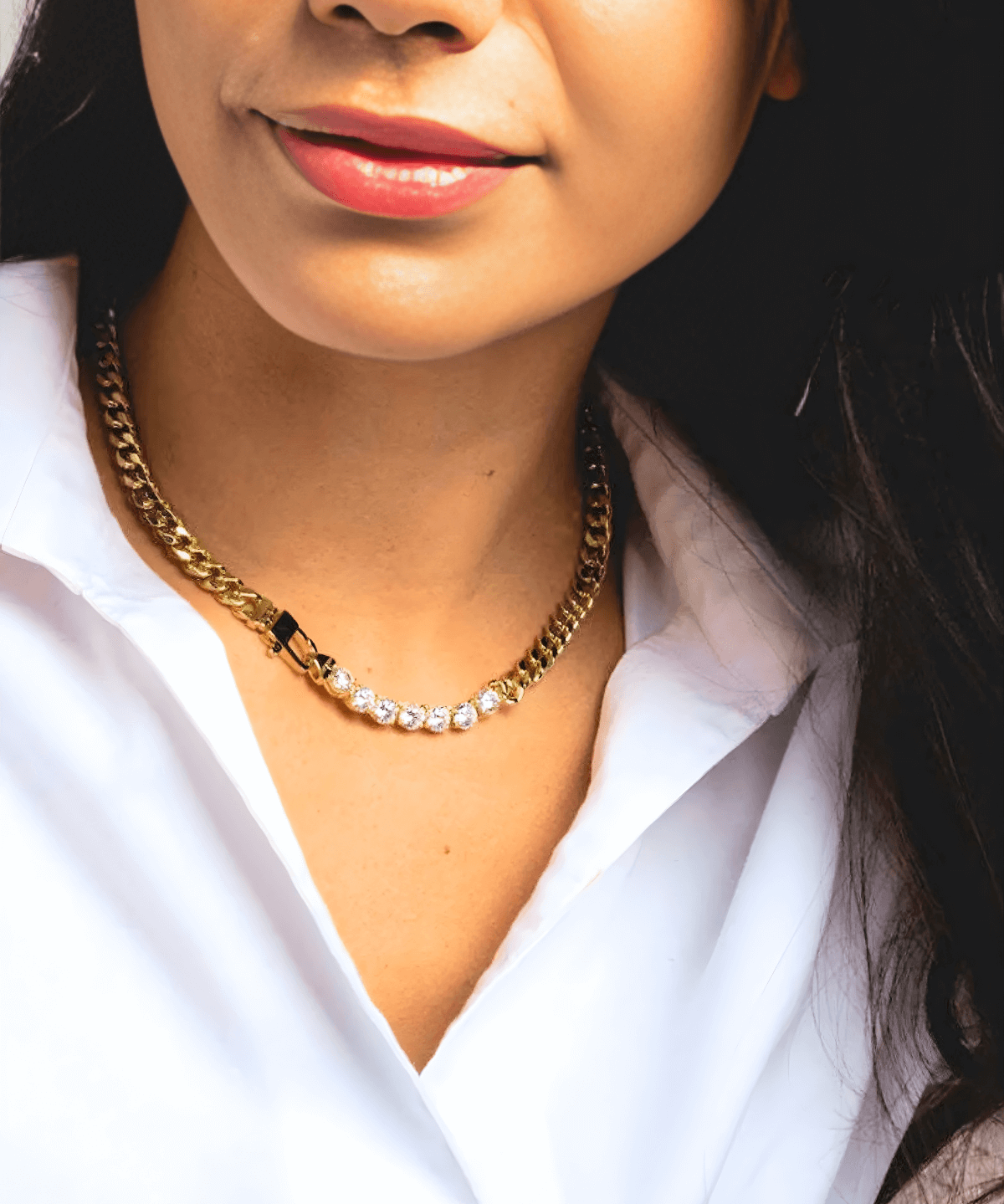 Women's Gold Chain Necklace Diamond for Women/Wife/Mom, Mason & Madison Co.