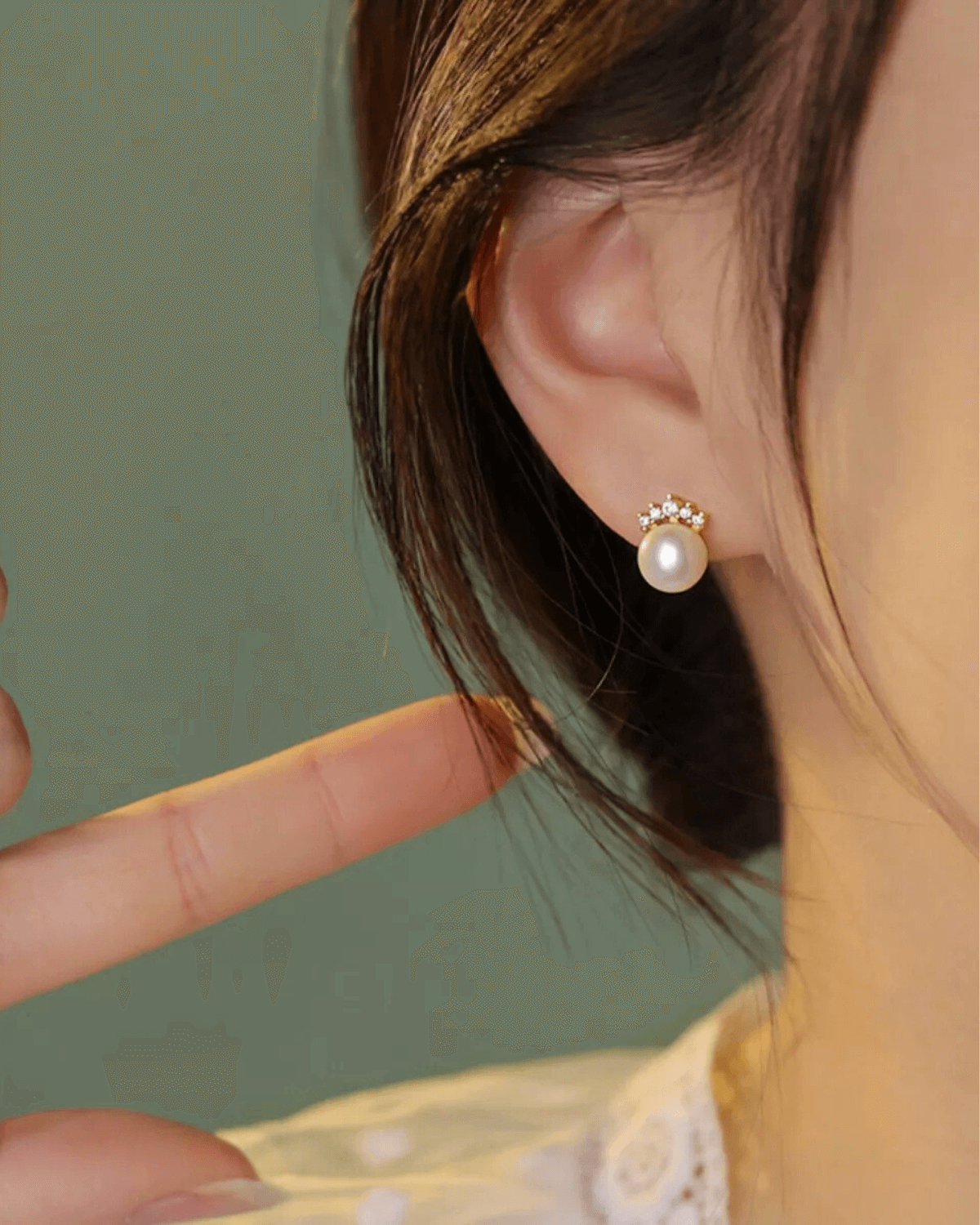 Women's Pearl Stud Earrings for Wife/Mom, Mason & Madison Co.