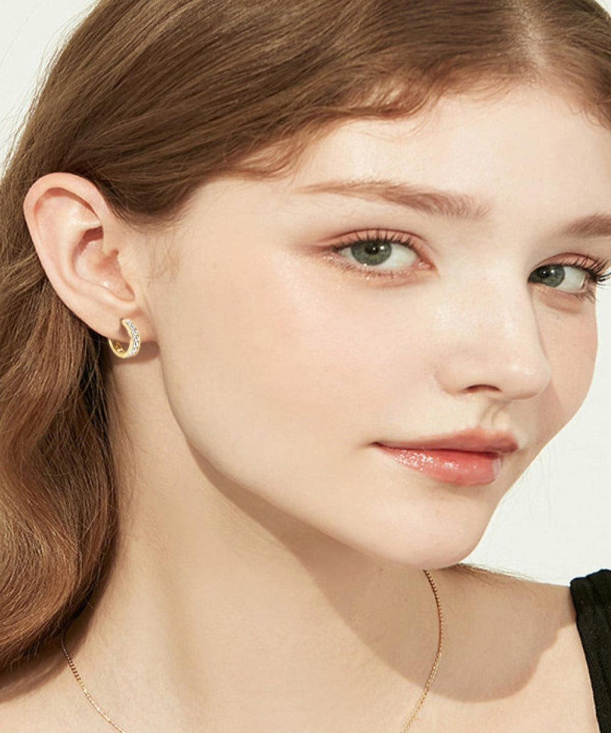 18K Diamond Gold Hoop Earrings Women’s Best Trending Gift for Lady Girl Mother Wife,Birthday Travel Vacation Bridal Wedding Party Daily Office Work School,Spring Summer Fall Winter Holiday Sale,Mason & Madison Co.