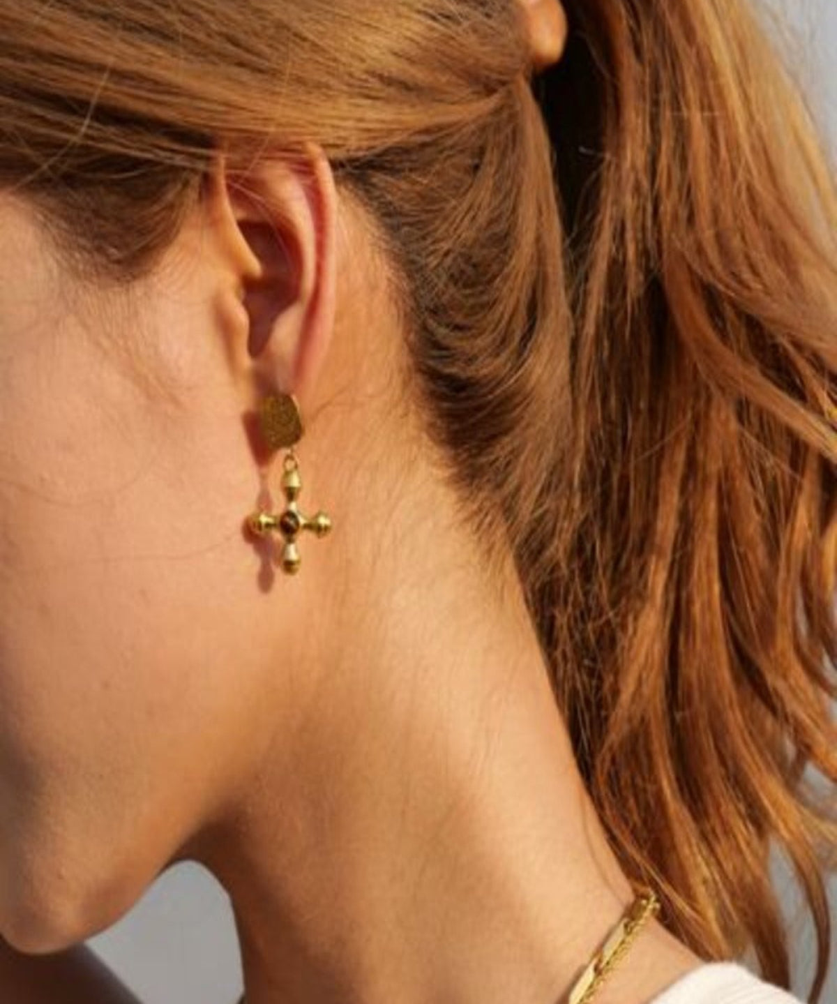 18K Gold Cross Drop Earrings 18K Pearl Earrings Women’s Best Trending Gift for Lady Girl Mother Wife,Birthday Travel Vacation Bridal Wedding Party Daily Office Work School,Spring Summer Fall Winter Holiday Sale,Mason & Madison Co.