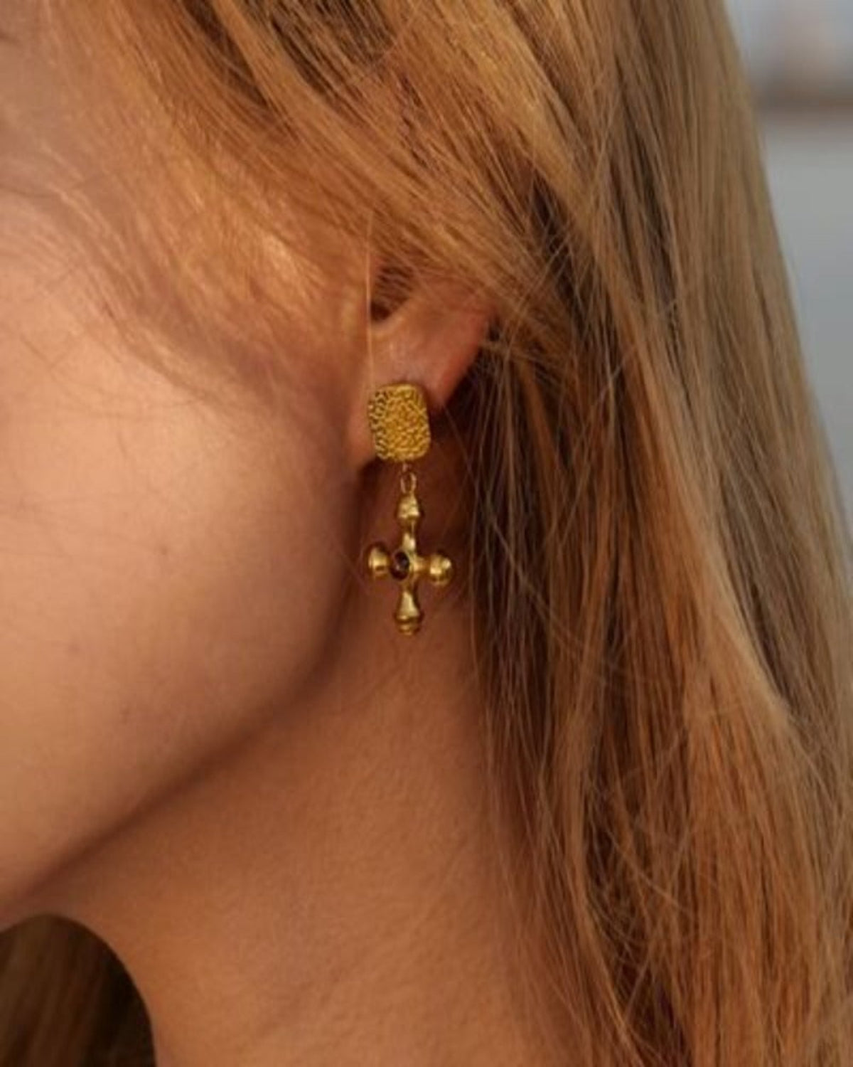 18K Gold Cross Drop Earrings 18K Pearl Earrings Women’s Best Trending Gift for Lady Girl Mother Wife,Birthday Travel Vacation Bridal Wedding Party Daily Office Work School,Spring Summer Fall Winter Holiday Sale,Mason & Madison Co.
