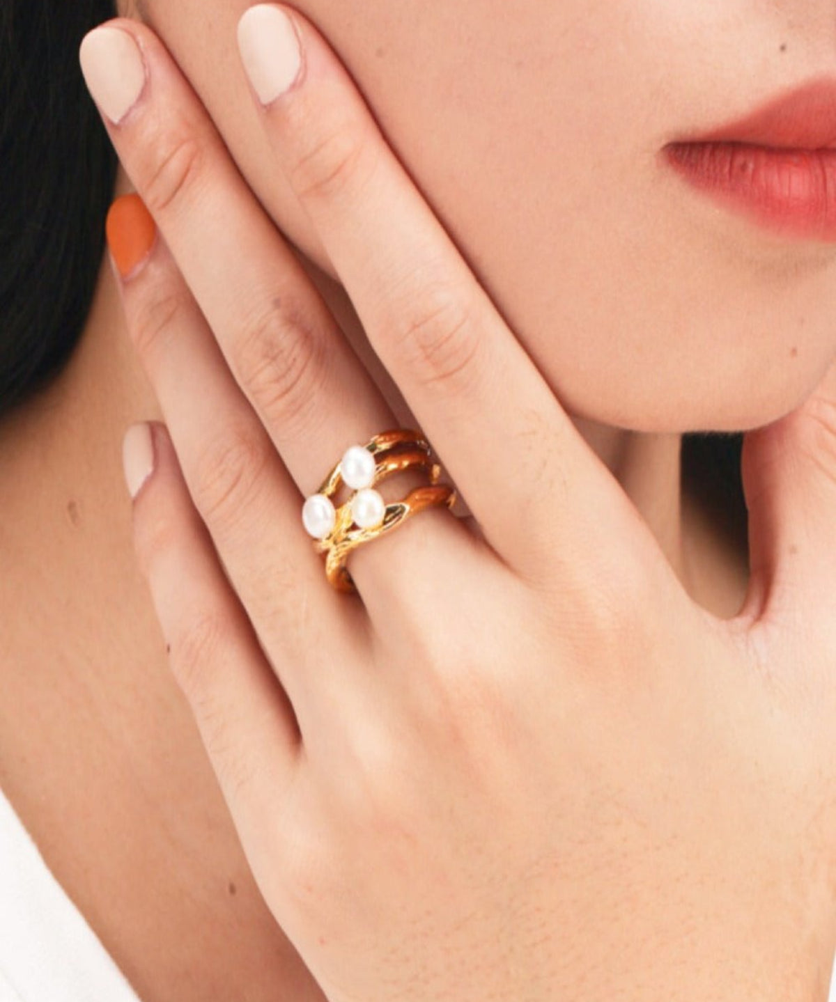 18K Pearl Ring Women’s Best Trending Gift for Lady Girl Mother Wife,Birthday Travel Vacation Bridal Wedding Party Daily Office Work School,Spring Summer Fall Winter Holiday Sale,Mason & Madison Co.